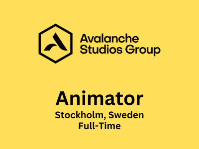 Avalanche Studios Group is looking for Animator