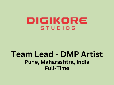 Digikore Studios is looking for Team lead DMP Artist