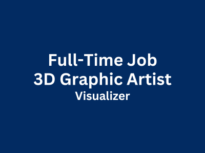 Full-time job opening for 3D Graphic Artist