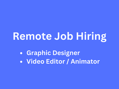 Full-time multiple remote job openings