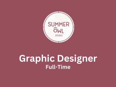 Graphic Designer required at Summer Owl Studio