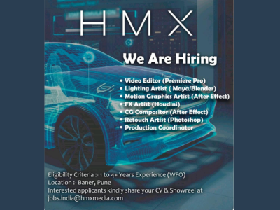 HMX Media is hiring for multiple job openings