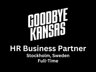 HR Business Partner required at Goodbye Kansas