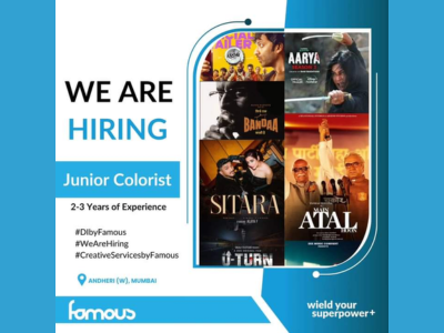 Junior Colorist required at Famous Studios