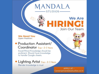 Latest job openings at Mandala Studios