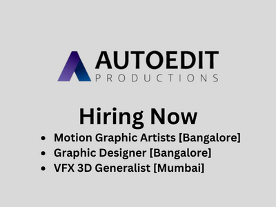 Multiple job openings at Auto Edit Productions