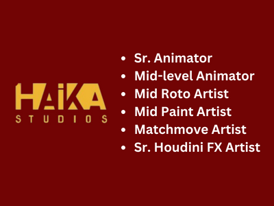 Multiple job openings at Haika Studios