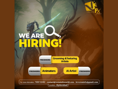 Multiple job openings at VcreateFX World Pvt. Ltd.