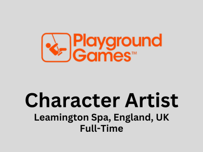 Playground Games is looking for a Character Artist