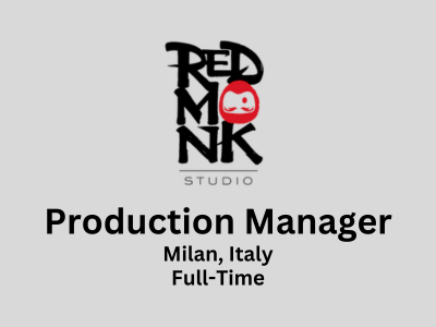 Red Monk Studio is looking for a Production Manager