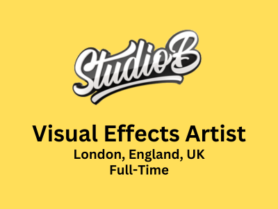 StudioB is looking for Visual Effects Artist