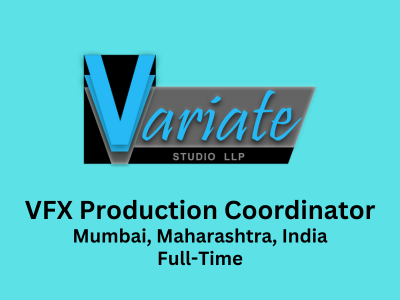 VFX Production Coordinator required at Variate Studio