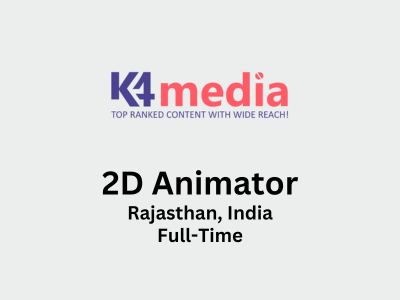 2D Animator required at K4 Media & Technologies