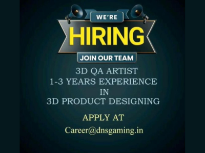 3D QA Artist required at DNS GAMING PVT LTD