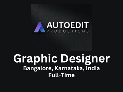 Auto Edit Productions is looking for Graphic Designer