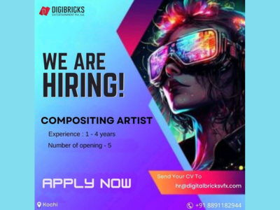 Compositing Artist required at Digital Bricks VFX Studios