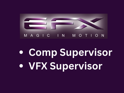 EFX Magic is hiring for multiple jobs in Mumbai - Comp, VFX