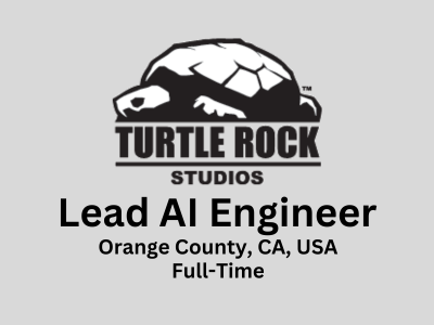 Lead AI Engineer required at Turtle Rock Studios