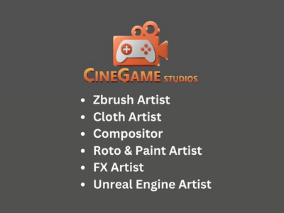 Multiple gaming job openings at CineGame Studios