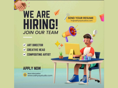 Multiple job openings at Adhyay Studios