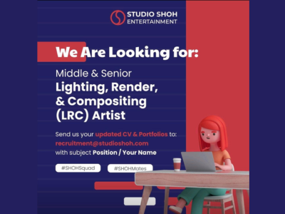 Multiple job openings at Studio SHOH Entertainment