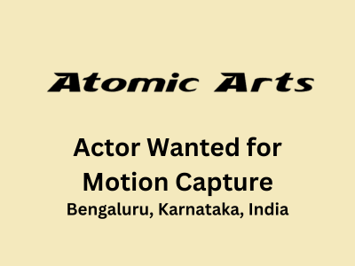 Part-Time Actor Wanted for Motion Capture Suit performer