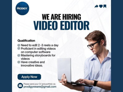 Prodigy is seeking for experienced Video Editor