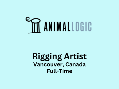 Rigging Artist required at Animal Logic Studio
