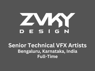 Senior Technical VFX Artists required at Zvky Design Studio