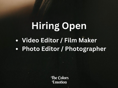 The Colors Emotion is hiring for multiple jobs