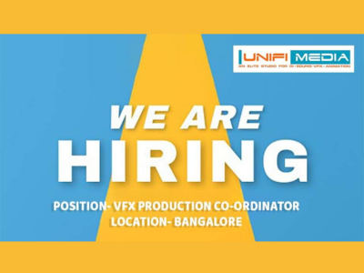 VFX Production Coordinator required at UNIFI MEDIA