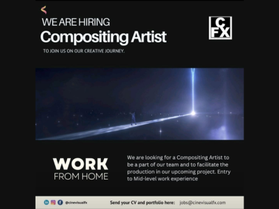 Work from home job for Compositing Artist at CinevisualFX