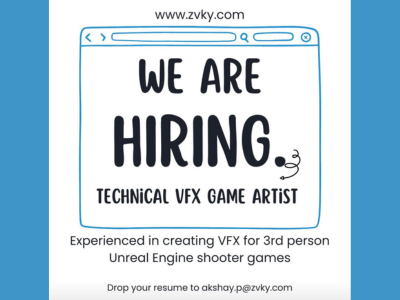 Zvky Design Studio required at Senior Technical VFX Artists