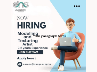 3D Modeling and Texturing Artist required at DNS Gaming