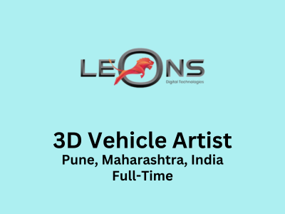 3D Vehicle Artist required at Leons Digital Technologies