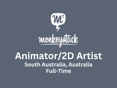 Animator/2D Artist required at Monkeystack - Adobe Animate