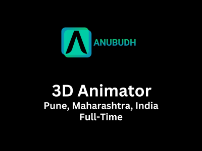 Anubudh is hiring freshers for the role of 3D Animator