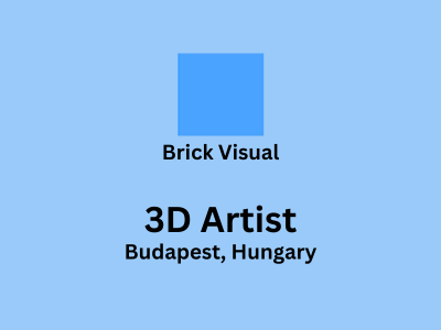 Brick Visual is looking for talented 3D Artists