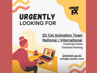 Creatfx is looking for 2D Cel Animation Team
