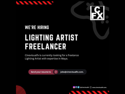 Freelance Lighting Artist required at CineVisualFX