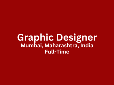 Full-time job opening for Graphic Designer