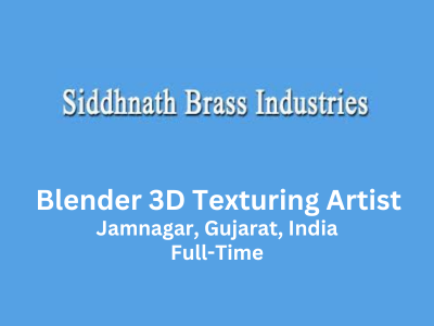 Job opening for expert Blender 3D Texturing Artist