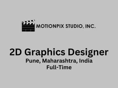MotionPix Studios is looking for 2D Graphics Designer