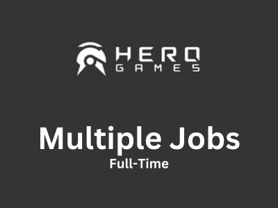 Multiple job openings at Hero Games Studio