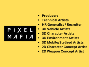 Multiple Job Openings At Pixel Mafia Studio - 2d 3d Jobs