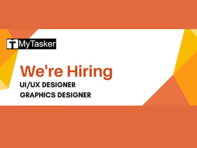 MyTasker is hiring for UI UX Designer Graphic Designer