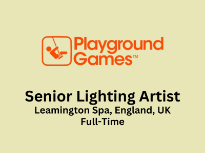 Playground Games is looking for a Senior Lighting Artist