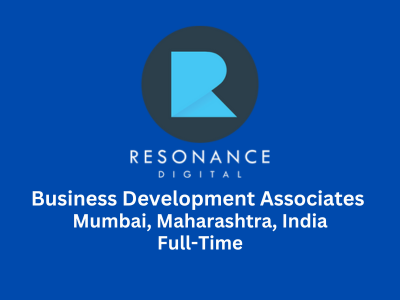 Resonance Digital LLP is hiring Business Development Associates