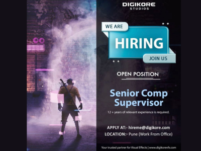 Senior Comp Supervisor required at Digikore Studios