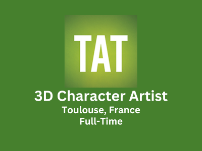 TAT is hiring Character Artist 3D Junior for TV series
